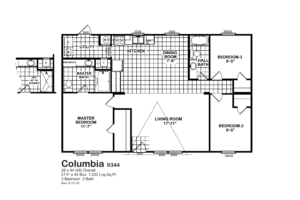 Columbia 9344 Floorplan